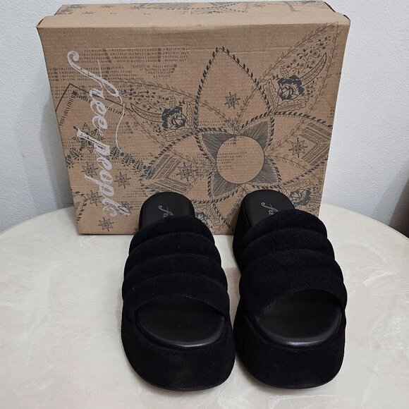 Free People   Almost Paradise Platform Blk/Noir 3 Size 38   EU 8 66684663 - Picture 5 of 13